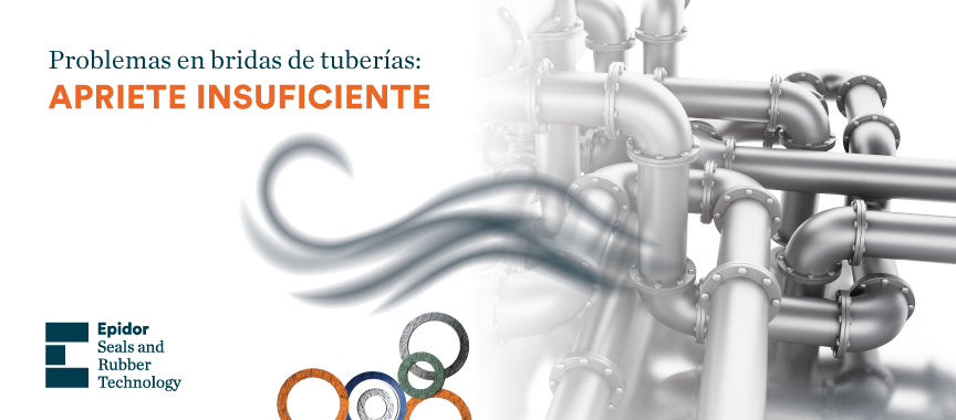 Problemas en bridas de tuberías: apriete insuficiente