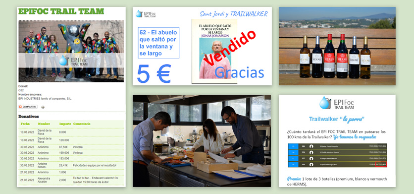 Iniciativas EPIFOC de recaudación de la Trailwalker 2022