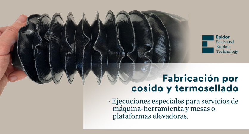 Fabricación por cosido y termosellado de un fuelle