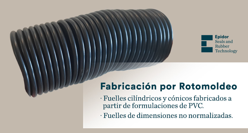Fabricación por rotomoldeo de un fuelle