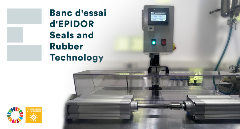 Banc d'essai d'Epidor Seals and Rubber Technology