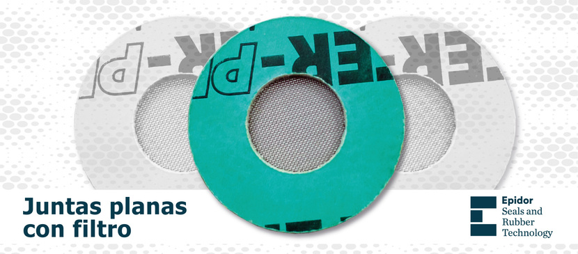 Juntas planas con malla filtrante Epidor SRT